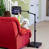 Levo Deluxe iPad Floor Stand for all Best Tablet PCs, iPads, iPad Mini, New iPad Pro, Galaxy, Nexus, Xoom, Surface Pro, Miix, Nook, Fire, and Other Tablets and e Readers Gunmetal Color - G2