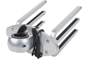 hzexun Wakeboard Rack, Polished Aluminum Wakeboard Rack for Tower Boat, Wakeboarding Tower Rack Holder for Boat