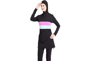 Kitabetty Einteiliger Muslimischer Badeanzug Konservativer Badeanzug Bademode Burkini Frauen Von Hijab Swimwear Islamischer Beste Liebe?Pulverblau?