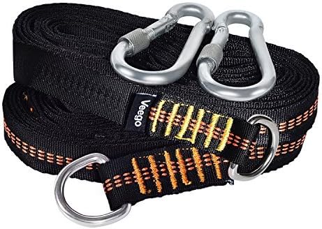 Veego Swing Straps, Set of 2 Tree Swing Hanging Kit 2000 LBS Heavy Duty 8.3 Feet Long with 6 Adjustable Loops each and 2 Carabiners Perfect for Any Swings