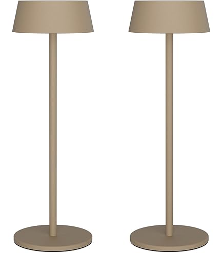 V-TAC Lampada da Tavolo senza Fili LED Dimmerabile con Comandi Touch – Lampada Nera Wireless per Uso Interno IP54 da Casa o Ristorante – Batteria 4400 mAh – Luce 3000K Bianca Calda
