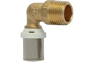 Raccord mâle coudé à sertir multicouche 12/17 - Ø16-3/8” - 30362-16-12 - Fixoconnect - Ayor