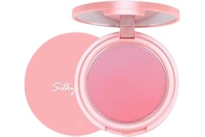 ANGGREK Maquillage pour le visage Poudre de fard à joues Gradient Fard à joues Poudre de joues cosmétique longue durée Poudre de joues Blendable Blush Plum Plush Blush & Highlighter en un(4# ROSE)