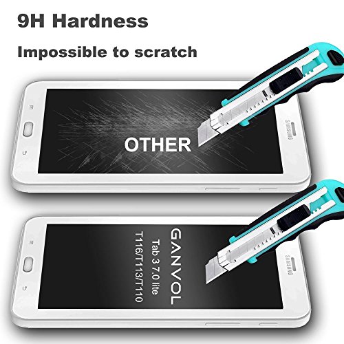 Ganvol Panzerglas Samsung Galaxy Tab 3 Lite 7.0 Inch SM-T110 T116 T111 Panzerfolie Hartglas 9H - 5