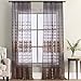 Produktbild BW0057 Europern Style Sheer Gardine Exquisite 3D Classic Embroidered Window Treatment Transparent Rod Pocket for Bedroom Living Room (1 Panel, B 127 x L 213,4 cm, violett) 1301249C3BYAVT15084-8509