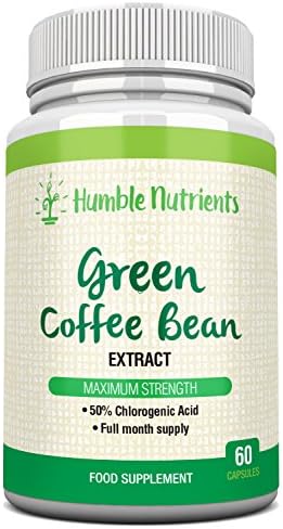 Green Coffee Bean Extract • Maximum Strength • 50% Chlorogenic Acid • 60 Capsules for a full-month supply • Made in the UK by Humble Nutrients
