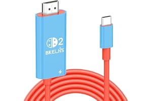 2026 USB C to HDMI Cable Adapter for Nintendo Switch 2, 4K 60Hz HDMI 2.0, 100W Charging Port, TV Adapter Switch 2 Dock for St