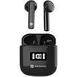 Portronics Harmonics Twins 26 TWS Earbuds with ENC, Bluetooth 5.1, 13mm Driver, 27Hrs Playtime, Digital Display, Type C Charg