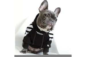 FORMEG Hundekleidung Haustier Französische Bulldogge Kleidung Hund Hoodie Warme Sport Retro Hund Hoodies Haustierkleidung Puppy Dog Pugs Puppy Kleidung Chihuahua