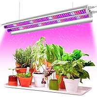 Pflanzenlampe LED, Garpsen 2FT T5 Pflanzenlicht Vollspektrum, 96LEDs LED Grow Lampe Pflanzenleuchte mit Reflektor, Daisy…