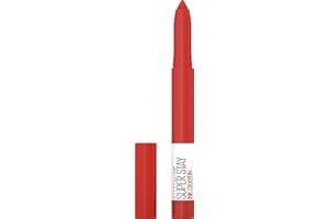 ‎MAYBELLINE Maybelline New York SuperStay Ink Crayon trwała matowa szminka, pomadka w kredce, lekka formuła, intensywny pigment, 115 Know No Limits, 1,5 g