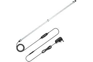 VARMHUS LED Aquarium Lighting, Aquarium Lamp White and Blue Color Changing Submersible Fish Tank Light with Small Simple Aquarium Timer for Sunrise and Sunset (112cm, Blue+White)