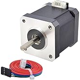 STEPPERONLINE E Series Nema 17 Stepper Motor 2A 55Ncm 1.8 Degree with 1 Metre Cable for 3D Printer CNC (1 Pack)