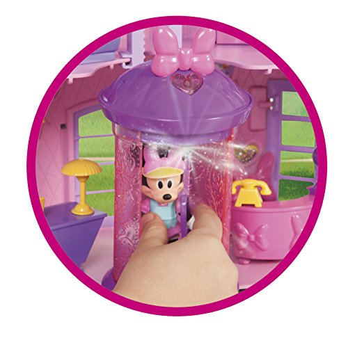 51ySP8KVWEL Disney La Maison avec 2 figurines Minnie et Daisy (6cm) et plus de 20 accessoires; Jouet pour enfants à partir de 3 an