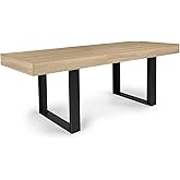IDMarket - Table à Manger Extensible Rectangle Phoenix 4-8 Personnes Bois et Noir 160-200 cm