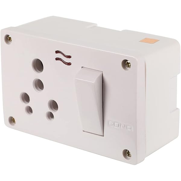 CONA Gold-2356 5 in 1 Combine 6/16A with Junction Box, Fuse