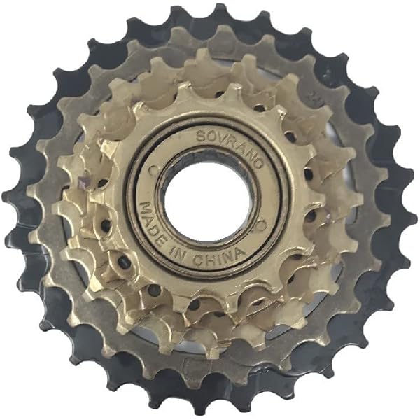 Cassette Pignons Vélo SUNRACE 5 Vitesses (14-28 Dents) - Filetée, Argentée, Neuve