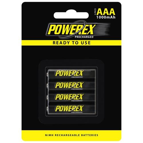 Powerex PRECHARGED AAA 1000mAh, baterías Recargables NiMH de Baja autodescarga,