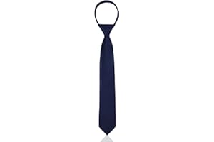 Gjinxi Solid Color Boys Tie, Pre-tied Adjustable Solid Color Tie for Age 8-12, Formal Kids Necktie for Wedding School Graduation (2.3 inch)