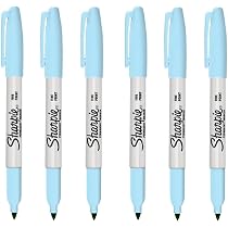 Sharpie Fine Point Pens - 6 Colored Pens, Water-Resistant Ink (1751690)