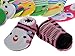 Pinksee Baby Infant Grils 5 Pairs Cotton Animal Stripes Anti Slip Booties Socks 0-18 months