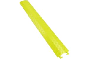 CP CABLE PROTECTOR 1 Stück 1 Kanal PVC Kabelbrücke GELB Schlauchbrücke Kabelkanal für Fußgänger/Radfahrer/Büro usw.