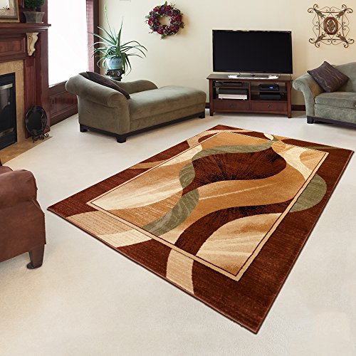 TEPPICH KLASSISCH SEHR BUNT wunderschöne Muster PERFEKT INS WOHNZIMMER in BRAUN (70 cm x 140 cm)