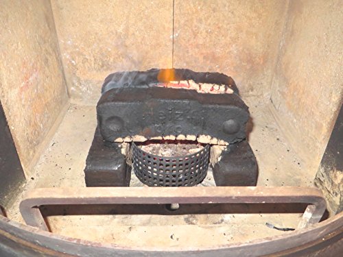 Neu: Anzündhilfe XT (5 J. Garantie) für Kaminöfen – Direktanzünder auch für große Holzscheite, Holzbriketts u. Kohlebriketts – Pelletkorb – Kaminkorb – Brennkorb – Schnellanzünder – Kaminzubehör – Pelletskorb – Anzündholz – Holzpellets - 7