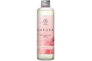 Rumdoft påfyllningsflaska Sakura 200 ml – rumsfräschare – blommig och långvarig rumsdoft – aromdiffuser – aromaterapi – rumsd