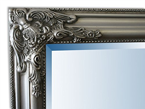 KMH®, Wandspiegel mit kunstvollem Rahmen, Farbe: silber (150 x 50 cm) (#520020) … - 2