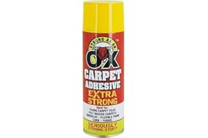 SUPERGIFT.COM Multi Purpose Spray/Carpet/Contact/Heavy Duty Adhesive Spray for Carpet Vinyl Cardboard foil Card Paper Leather Craft Fabric & Man More (Carpet Adhesive)