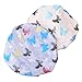 Mudder Waterproof Women Shower Cap Double Layer Bath Cap Elastic Band Spa Shower Hat, 2 Pack, Gray and Beige