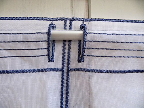 Scheibengardine Landhaus Karo Blau 45 cm H / Br. ab 1 Meter - 4