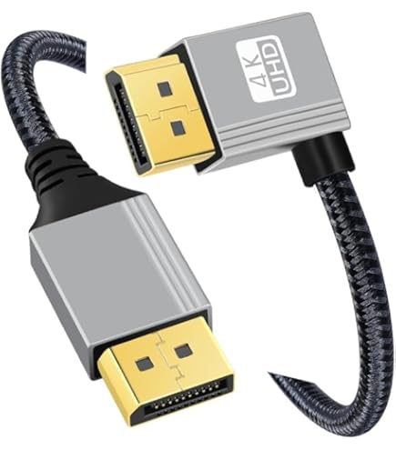 Cavo DisplayPort Angolato 90° 4K 60Hz - 2 Metri Per Monitor E Schede Grafiche