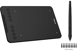 XP-PEN Deco Mini 7 Tableta Gráfica Dibujo Digital 8192 Niveles de Presión, Tableta Digitalizadora para Dibujar Profesional Compatible con Windows y Mac