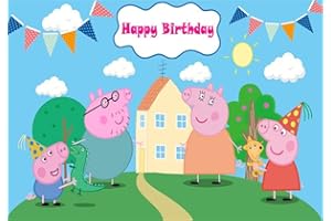 BINQILIN Photographie Toile De Fond Anniversaire Bannière pour Fête d'anniversaire De Photographie Fond Anime