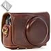 Price comparison product image First2savvv full body Precise Fit PU leather digital camera case bag cover with should strap for Canon PowerShot SX730 SX720 + Cleaning cloth XJD-SX730-10