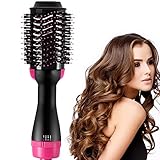 【Perfekte Form und trockenes Haar】:1000 Watt Leistung liefert genau die richtige Wärme.Im Gegensatz zu herkömmlichen Haartrocknern kann dieser Volumizer näher an der Kopfhaut platziert werden, um ihn zu heben.3 Wärmeeinstellung für Styling-Flexibilität. Hohe Wärmeeinstellung für dickes Haar. Niedrige Wärmeeinstellung ist für feines dünnes Haar.Groß für alle Haartypen.