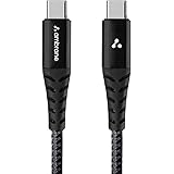 Ambrane Fast 100W Output Cable with Type-C to Type-C for Mobile, Laptop, Macbook & Table Charging, 480mbps Data Sync Speed, B