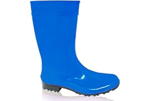 LEMIGO Damen Gummistiefel hohe Regenstiefel Ilse