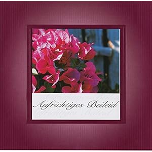 Handmadegruss Trauer, edle Kondolenzkarte, mit Text 