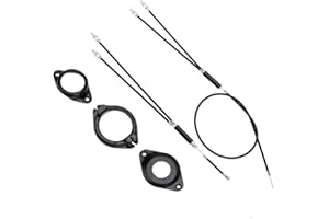 MUXSAM Kit de câble de frein pour vélo BMX, câbles de frein gyroscopiques pour vélo BMX, arrière (supérieur + bas) avec rotor rotatif pour remplacement de pièce de vélo