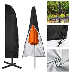 Nakeey Housse de Protection pour Parasol Déporté, Housse pour Parasol en 210D Oxford Imperméable Résistant à UV Intempéries pour Parasol de Jardin à Mât Excentré