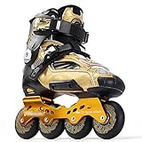 Patines en línea ajustables de gran calidad. Este es un gran patín con componentes de calidad y botas, ruedas y tapón a juego con el color, una necesidad para cualquier patinadora junior.