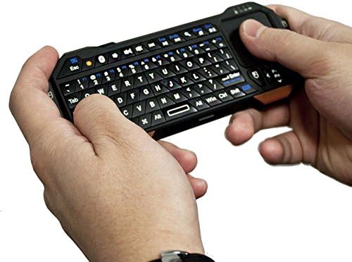 Bluetooth Mini Keyboard Remote + Touchpad for Asus Transformer Pad TF103C/TF300T/TF300TG/TF303K, COOPER MAGIC WAND Handheld Universal Portable Backlit Controller w/Mouse Trackpad (Black)