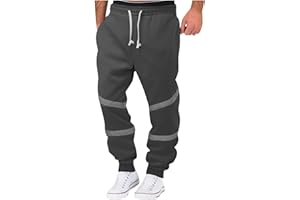 ZRYAZQ Pantalon De Travail Homme avec Bandes Réfléchissant Pantalon Cargo Homme avec Poche Pantalon Homme Taille Elastique Pantalon Randonnée Homme Pantalon Jogging Homme Pantalon Sport Homme Baggy