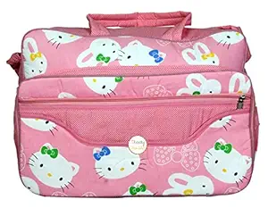 Trendy Dukaan Multipurpose Polyester Diaper/Mother Bag with Diaper Changing Flap (Pink)