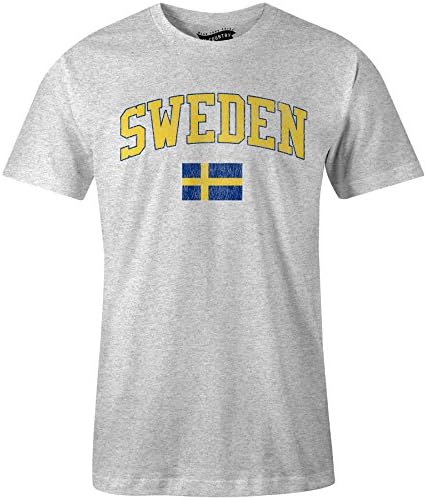 Sweden MyCountry Vintage Jersey T-Shirt (Heather Gray) - Size XX-Large