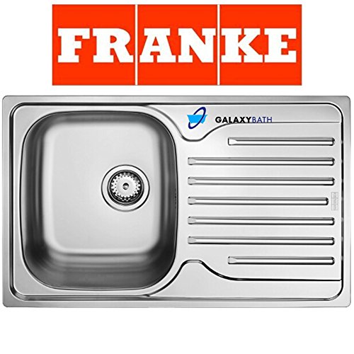 Franke 101.0251.296 Edelstahl Seide Küche Spüle mit Single Bowl – Grau