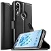 Produktbild KuGi Wiko View 2 pro Hülle, Wiko View 2 pro Wallet Case, Brieftasche Case Hülle PU Kunstleder Flip Case mit Standfunktion Kartenfächer und Bargeld für Wiko View 2 pro Smartphone.Schwarz